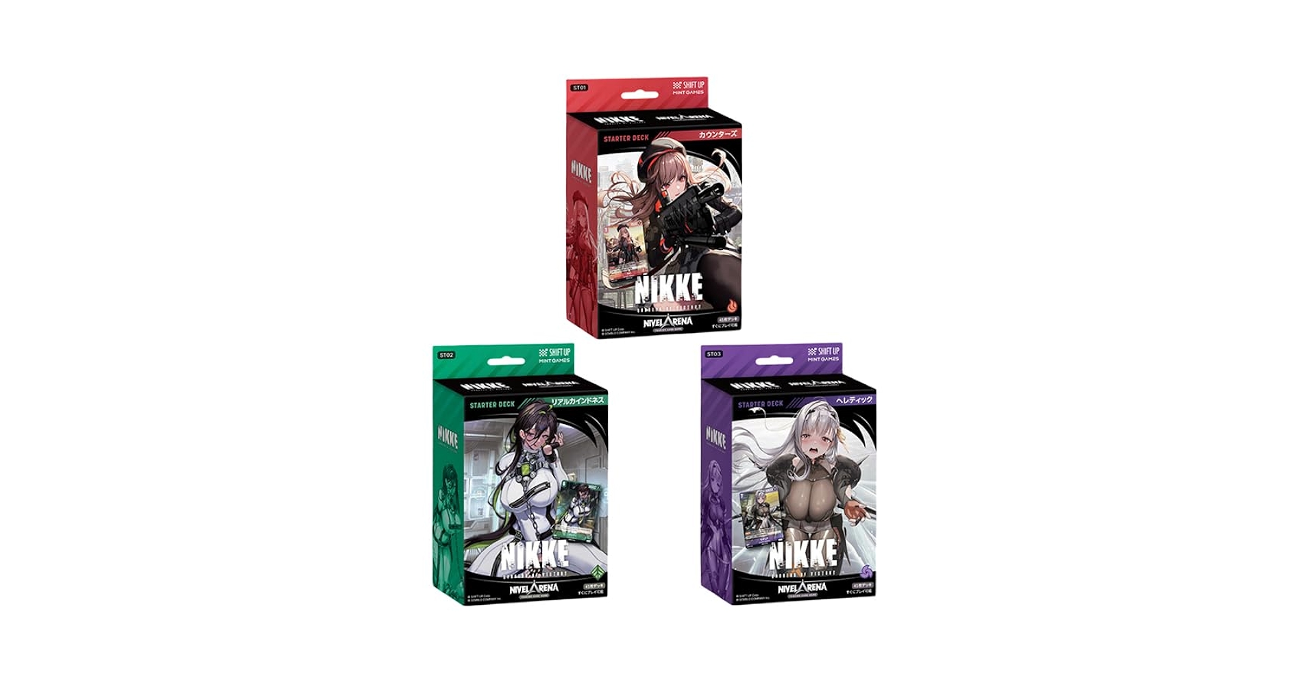 勝利の女神：NIKKE カードゲーム BT01 IN Counter 日本語3個 予約】[新品]NIVEL ARENA 勝利の女神:NIKKE スターターデッキ